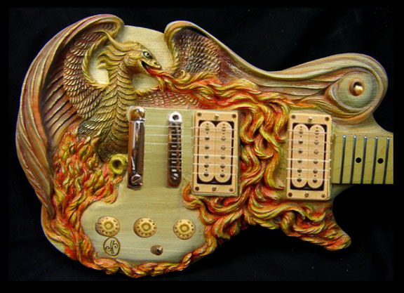 Amazing Hand Carved Guitars Impact Lab